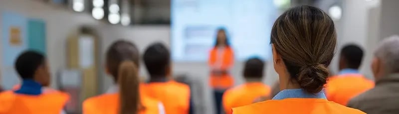 Participants in a training course