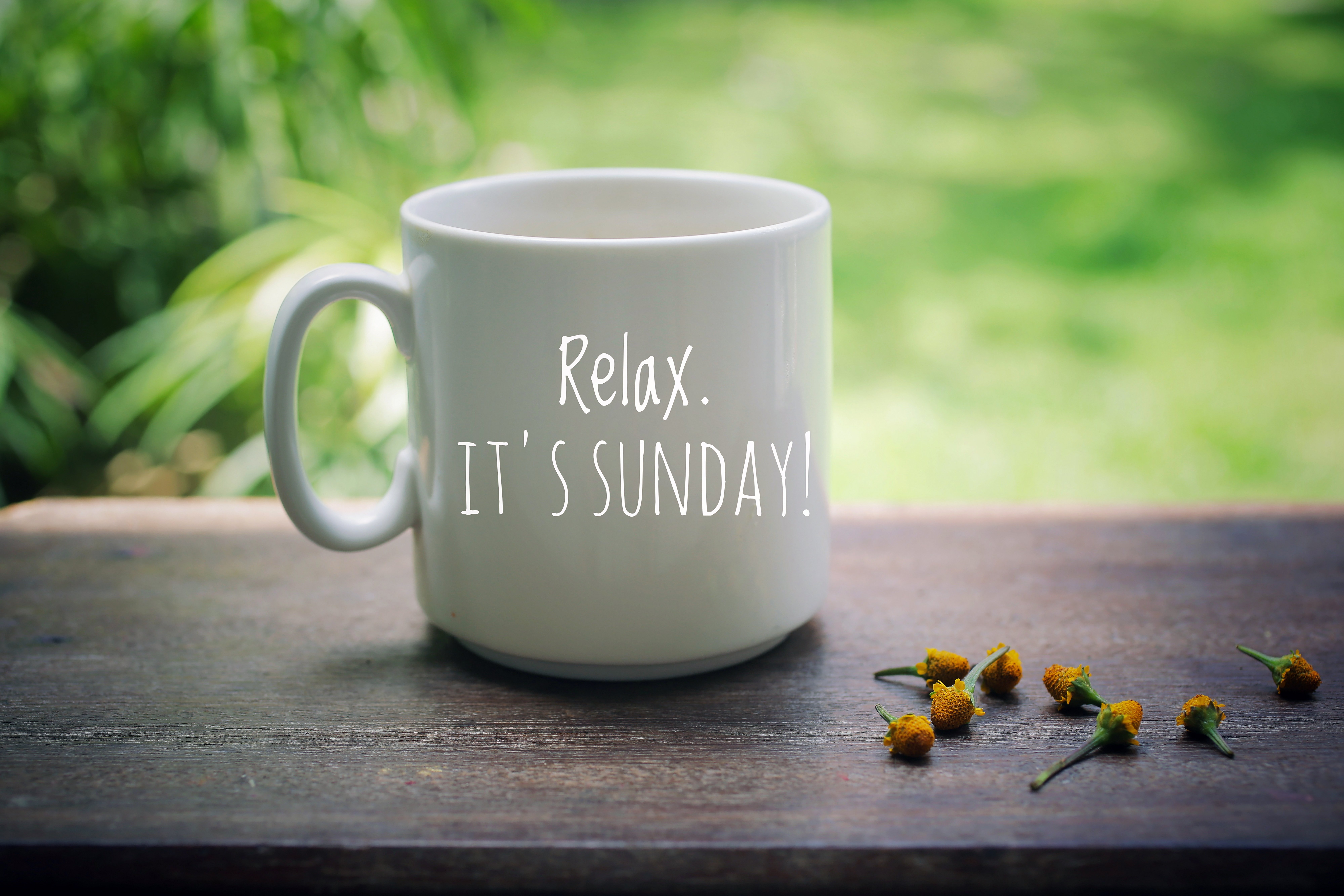 Kaffeetasse mit Relaxspruch 