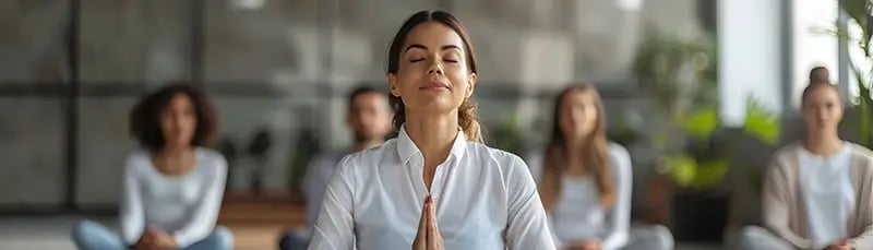 Employees during relaxation