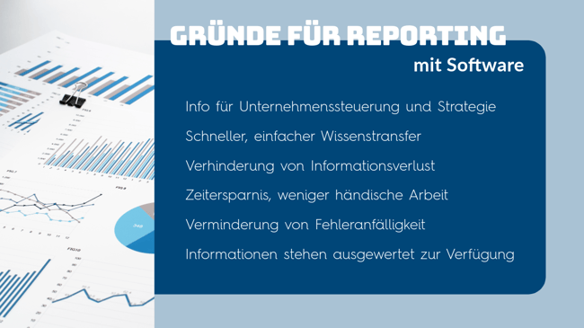 Gründe für Reporting mit Software
