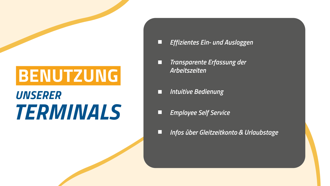 Benutzung unserer Terminals