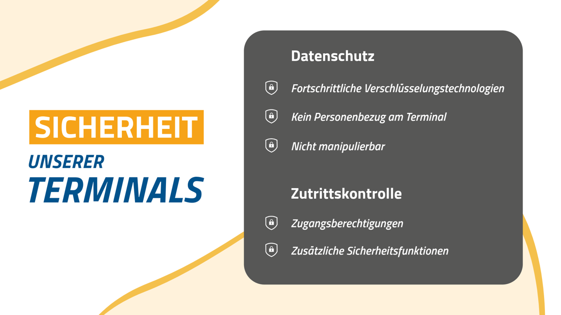 Sicherheit unserer Terminals