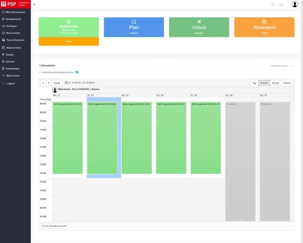 Employee Self Service Portal p.l.i. solutions
